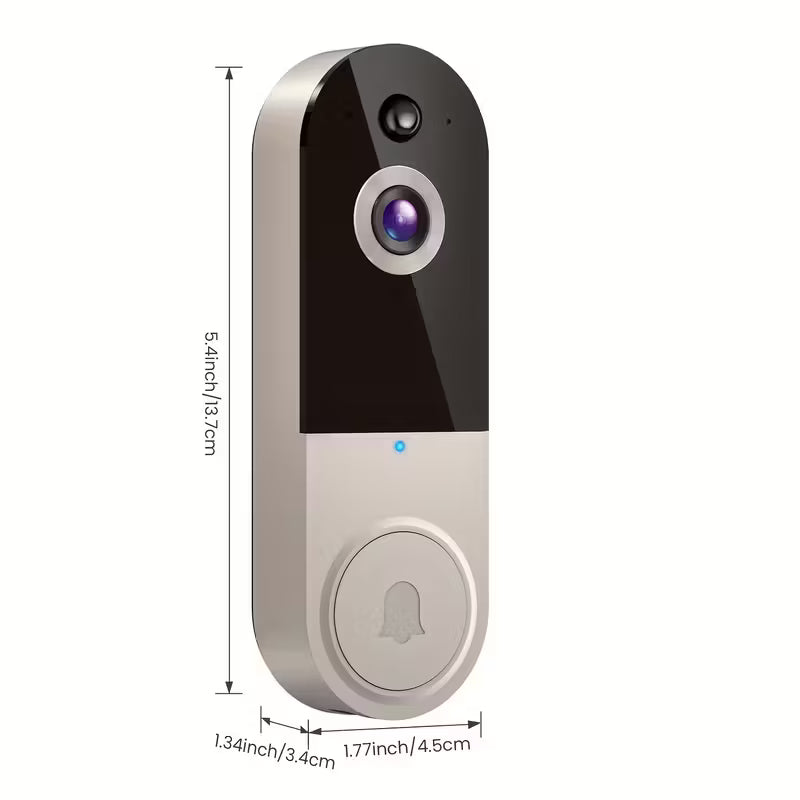 Smart Wireless Doorbell Camera With Night Vision