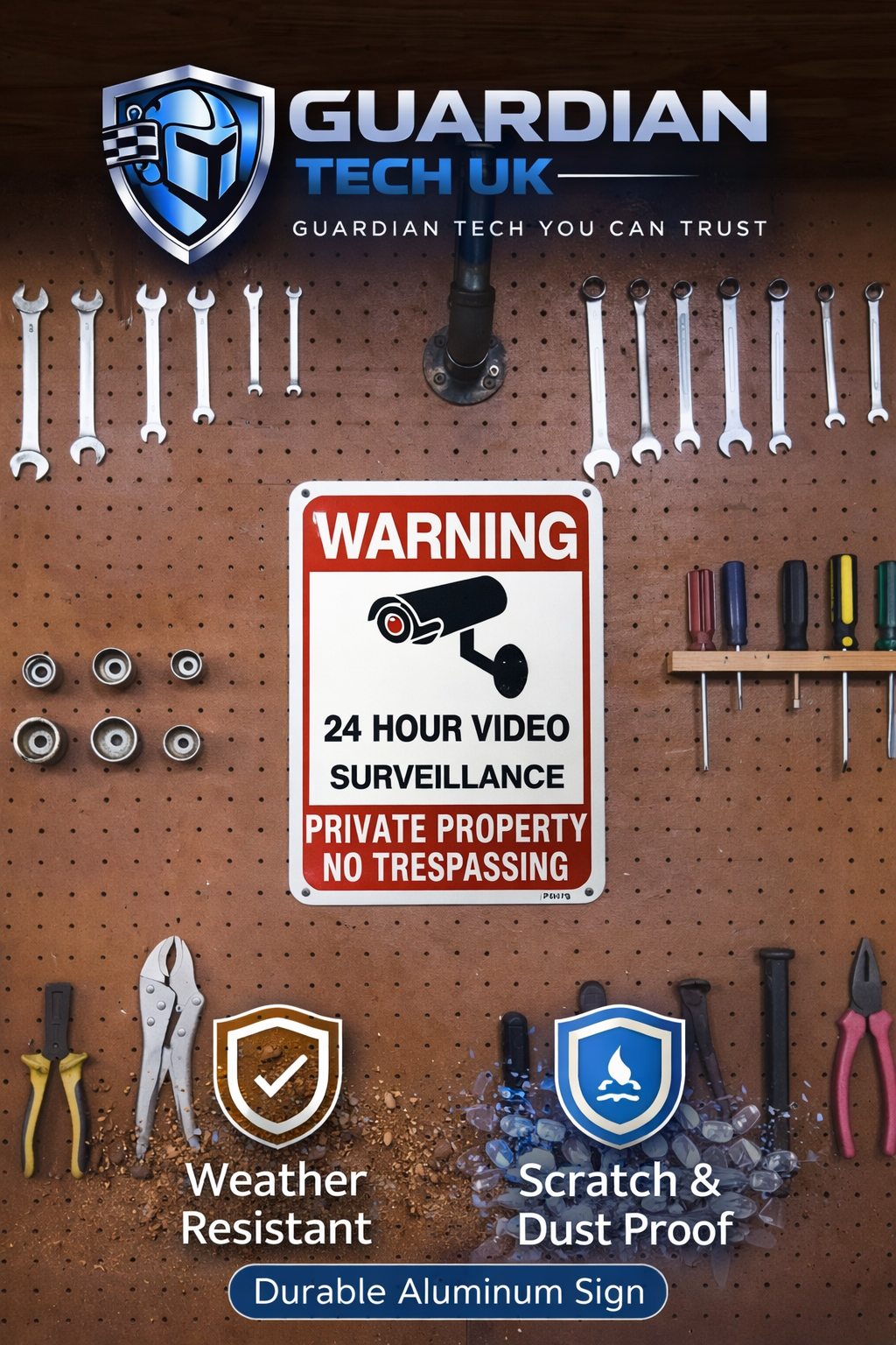 2 Pack – 24/7 Video Surveillance Warning Signs